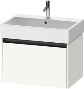 Duravit Waschtischunterschrank Ketho.2 in Weiß Matt, wandhängend mit 1 Auszug, B/T: 68,4 x 46 cm - Bild 1