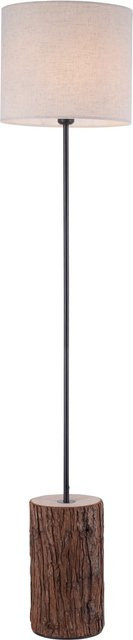 Just Light Stehleuchte in Beige mit Holzdekor, Höhe: 165 cm - Bild 1