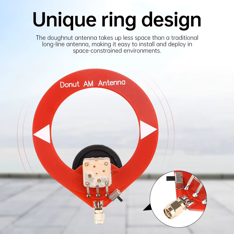 diymore Mini-Loop-Antenne Donut-Antenne Konvertermodul mit niedriger Impedanz für Empfänger - Bild 4