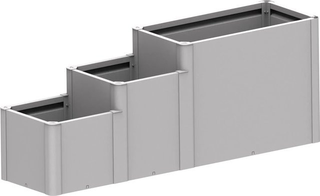Biohort Pflanzkasten DaVinci Silber-Metallic, B/H/T: 250 x 77 x 59 cm - Bild 1