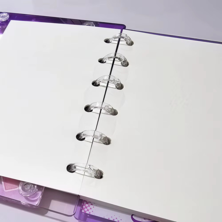 Niedliches Acryl-Loseblatt-Notizbuch mit schüttelbarem DIY-Design in Multicolour - Bild 2
