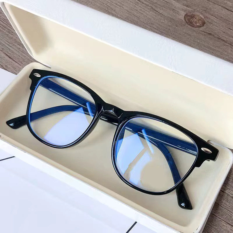 Koreanische Computerbrille, Unisex, Vollrand, Kunststoff, Schwarz - Bild 4