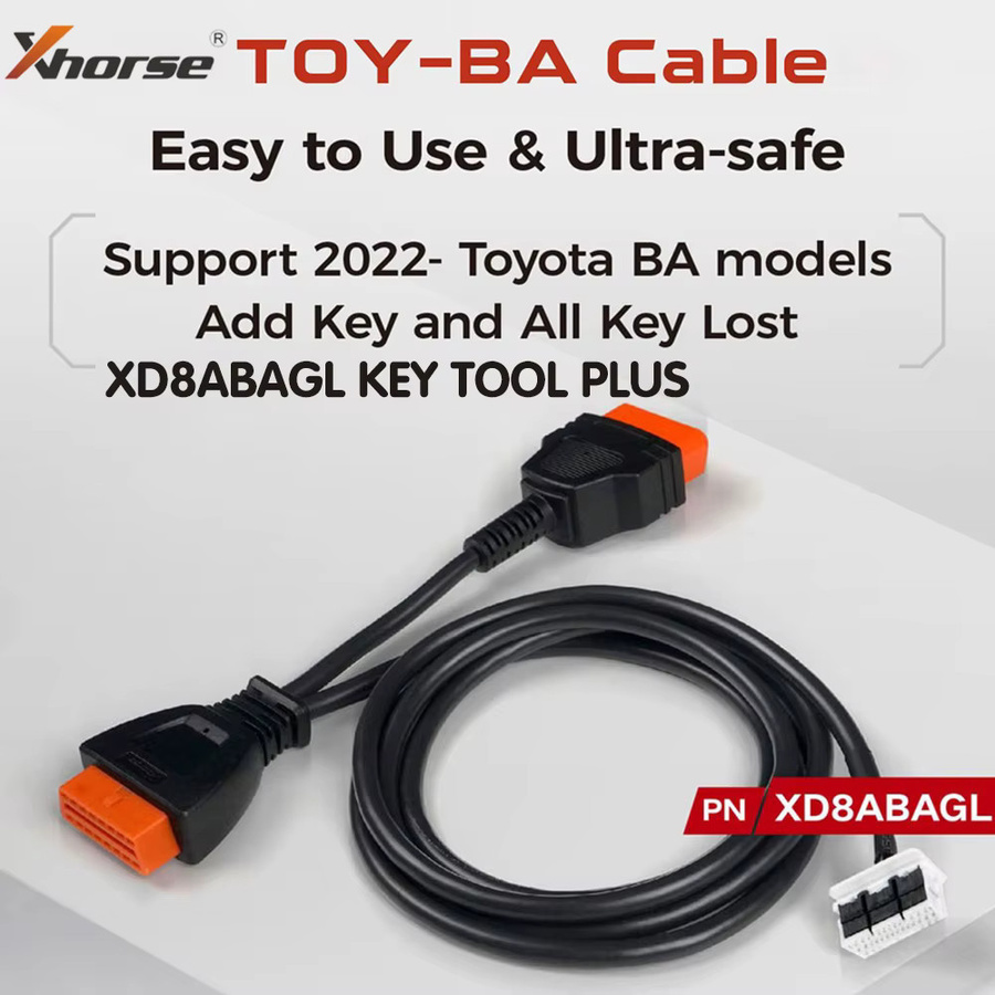 Xhorse XD8ABAGL Adapter für Toyota-BA alle Schlüssel verloren mit OBD-Anschluss in Schwarz für VVDI Max Pro und FT-Mini Schlüsselwerkzeuge - Bild 2