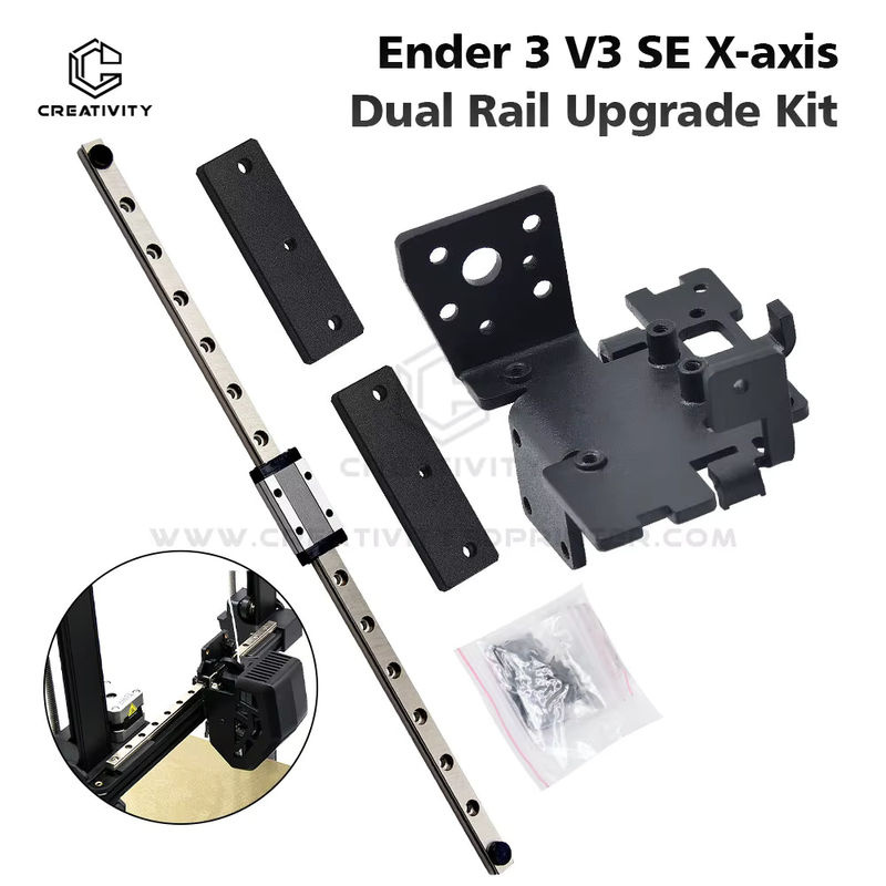 Creality Ender 3 V3 SE/KE Upgrade-Kit für X/Y-Achsen mit Linearführung, Messingdüse, Hotend-Kit und MGN9H-Schiene (300 mm Länge) - Bild 4