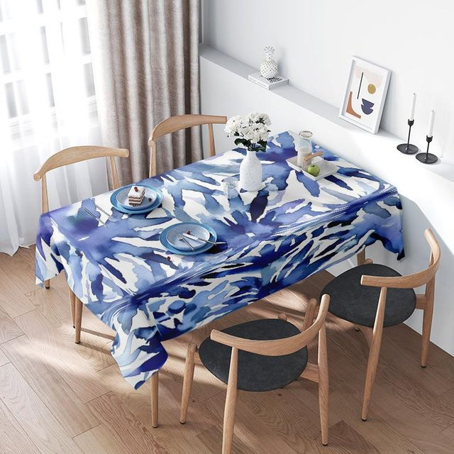 JMG Household Supplies Tischdecke in Blau mit modernem Camouflage-Design, 4er-Set, B: 120 cm, T: 140 cm - Bild 1
