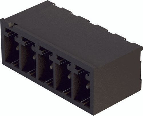 HARTING Grundleiste 14121614002000, 1 Reihe, Messing, Schwarz - Bild 1