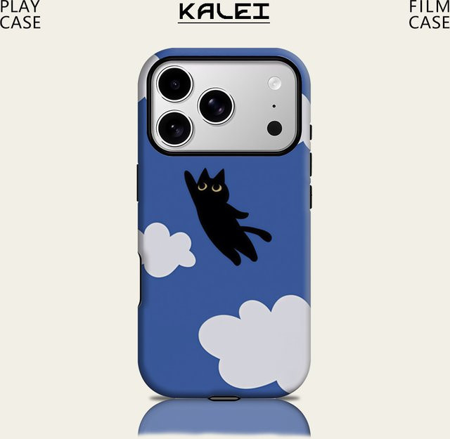 Sky Pounce Magnetische Handyhülle für iPhone 17 16 15 14 13 Pro Max Plus, robuste Doppelschicht-Schutzhülle, Blau - Bild 1