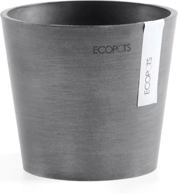Ecopots Pflanztopf Amsterdam Grau Durchmesser: 13 cm, Höhe: 11 cm - Bild 1