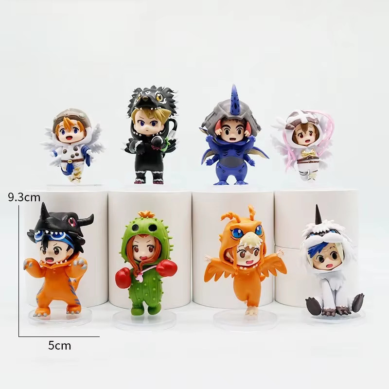 Bandai Digimon Anime-Figuren, 8-teiliges Set, bunt / mehrfarbig, Kunststoff - Bild 2
