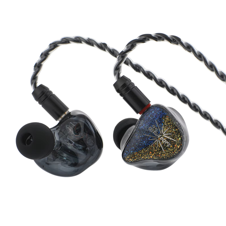 Kiwi Ears Forteza In-Ear-Monitor HiFi-Kopfhörer mit 1BA + 2DD, kabelgebunden, abnehmbares Kabel, Purple/Multicolour - Bild 2