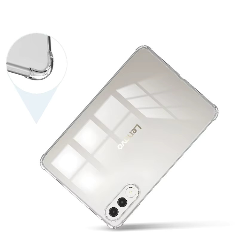 ZNOVAY Silikon Schutzhülle für Lenovo Xiaoxin Pad Pro GT 11,1 Zoll 2025 TB710FU, Transparent, Stoßfest mit Airbags - Bild 4