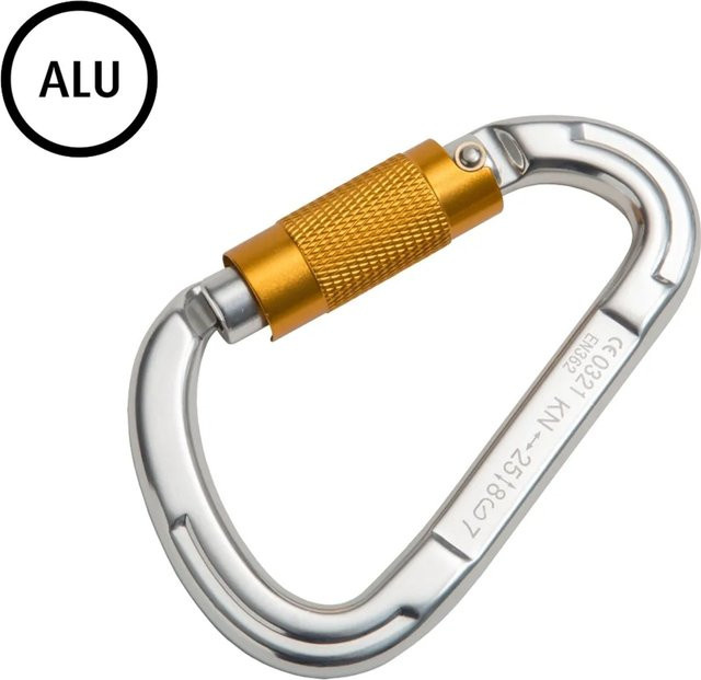 Conacord Alu-Sicherheitskarabiner in Silber - Bild 1
