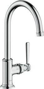 Hansgrohe Axor Montreux Waschtisch-Einhebelmischer in gebürstetem Nickel mit Schwenkauslauf und Pop-up-Abfluss - Bild 1