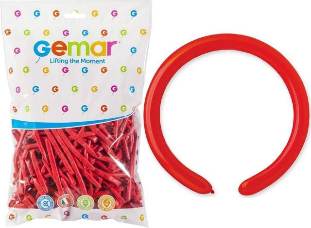 Gemar Ballons D4, Rote Italienische Röhrchen, 100 Stück - Bild 1