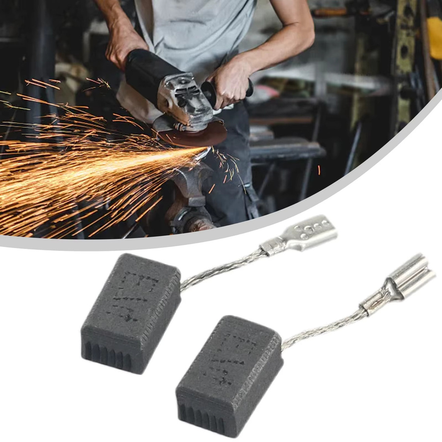 2 Stück Kohlebürsten mit Abschaltung als Ersatz für kleine Bosch Winkelschleifer GWS 7-100, GWS 7-115, GWS 7-125, Maße: 6,5 x 8 x 13 mm - Bild 2