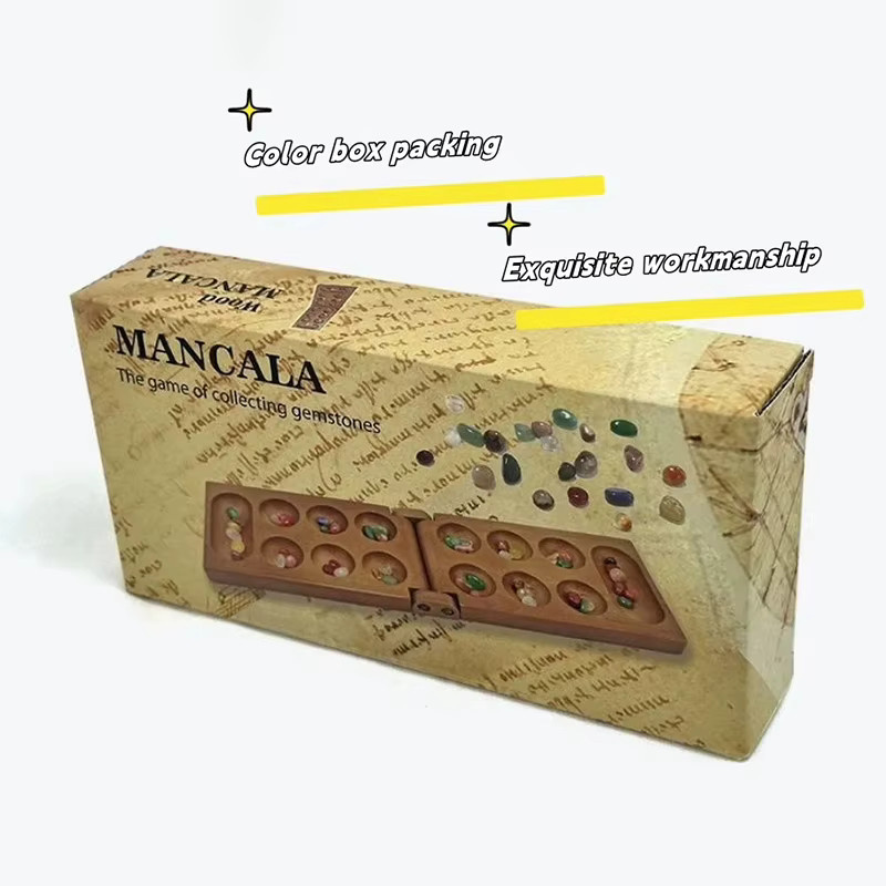 soulbao Mancala-afrikanisches Schachspiel, Brettspiel, Holz, Partyspiel - Bild 4