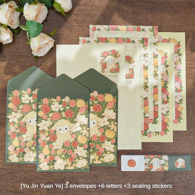 Yiran Furniture 12er Set beschreibbare Briefumschläge in Grün für Hochzeit, Party und Büro - Bild 1