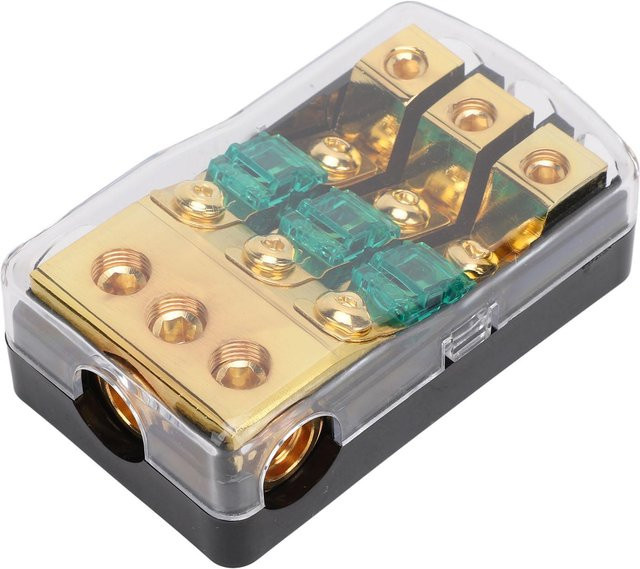 CosyHome Mini ANL Sicherungshalter Sicherungsverteilerblock für Auto und LKW, 60 Ampere, Beige - Bild 1