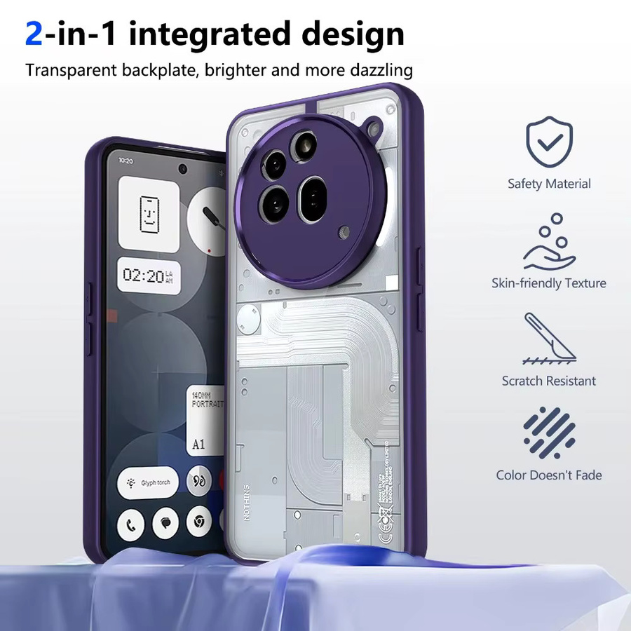 Transparente Schutzhülle aus PC und TPU für Nothing Phone 3 und Nothing Phone 2a Pro Plus 5G mit Anti-Drop-Funktion - Bild 2