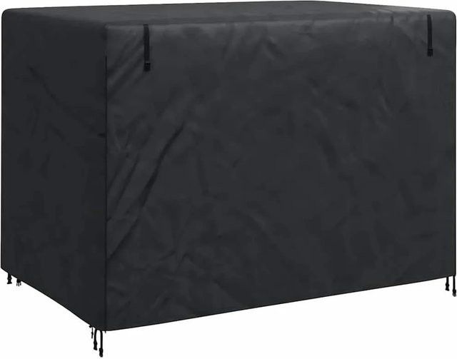 vidaXL Hollywoodschaukel-Abdeckung aus Polyester in Schwarz, B/T/H: 220 x 150 x 150 cm - Bild 1