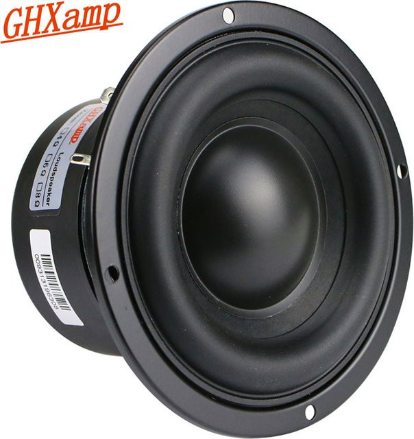 GHXAMP 4 Zoll Woofer Subwoofer Lautsprecher Einheit in Schwarz mit 40 W und 4 Ohm für Computer Multimedia Lautsprecher Upgrade - Bild 1