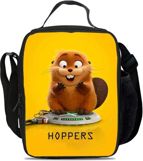 Isolierte Lunchtasche Fancy Style Studio für Kinder in Gelb, auslaufsichere Thermotasche mit Zeichentrickmotiv - Bild 1