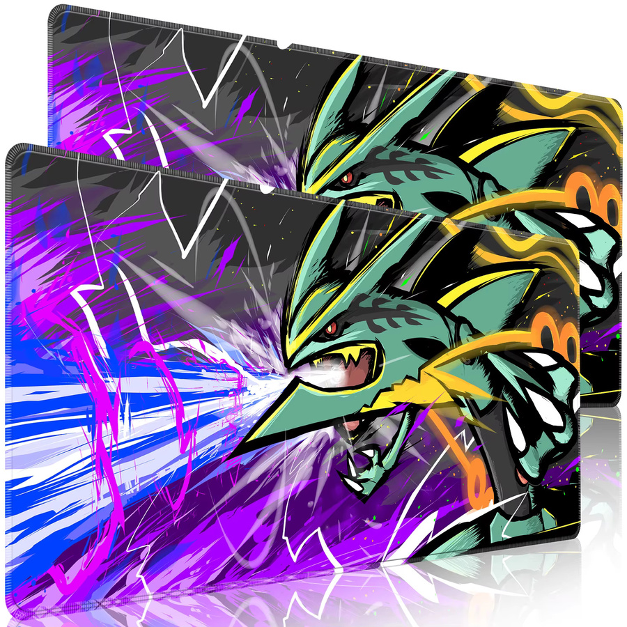 Bandai Pokemon Rayquaza Gaming-Mauspad, rutschfeste und wasserdichte Schreibtischunterlage in Multicolour - Bild 2