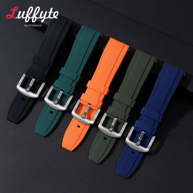 luffyte Uhrenarmband Silikon, Schwarz, Unisex - Bild 1