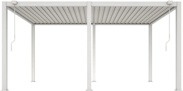 Selbsttragende Pergola Amalfi von Vente-unique aus Aluminium in Weiß, Breite: 500 cm - Bild 1