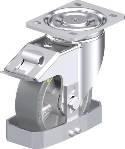 Blickle Stahlblech-Lenkrolle LH-ALTH 150K-FI-AS-FS in Silber, Rad-Durchmesser: 150 mm, Tragfähigkeit: 650 kg - Bild 1