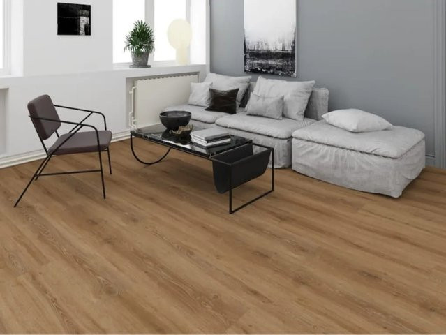 TIMEFLOOR Klebevinyl Premium in Eiche Braun Landhausdiele in Holzoptik - Bild 1