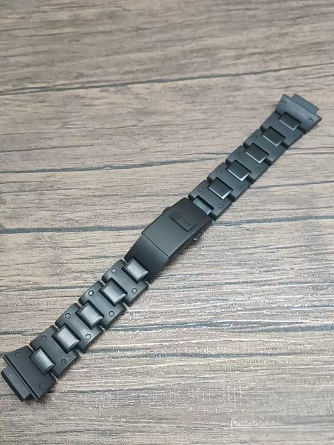 Casio Uhrenarmband, Kunststoff, Edelstahl, Schwarz, Herren - Bild 1