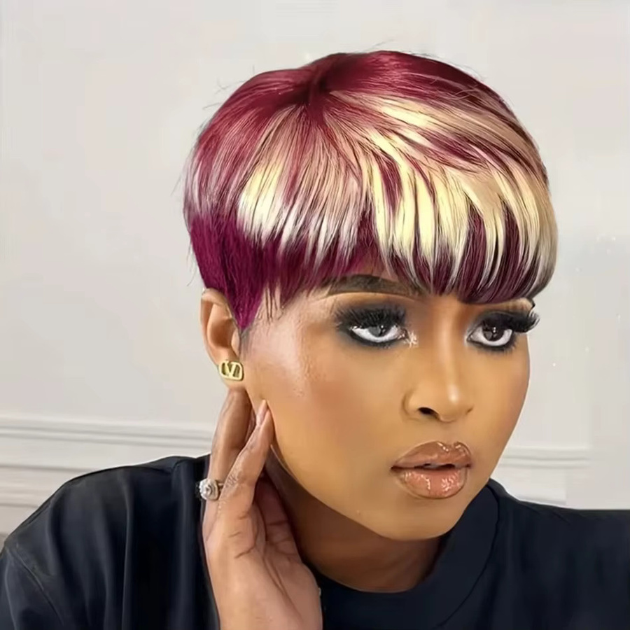 OYM HAIR Pixie-Perücke, Echthaar, Damen - Bild 3