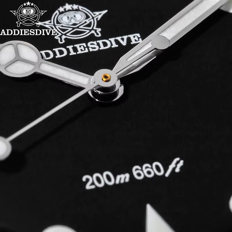 ADDIESDIVE Herren-Taucheruhr, Edelstahl, Quarz, Blau, 20 ATM - Bild 4