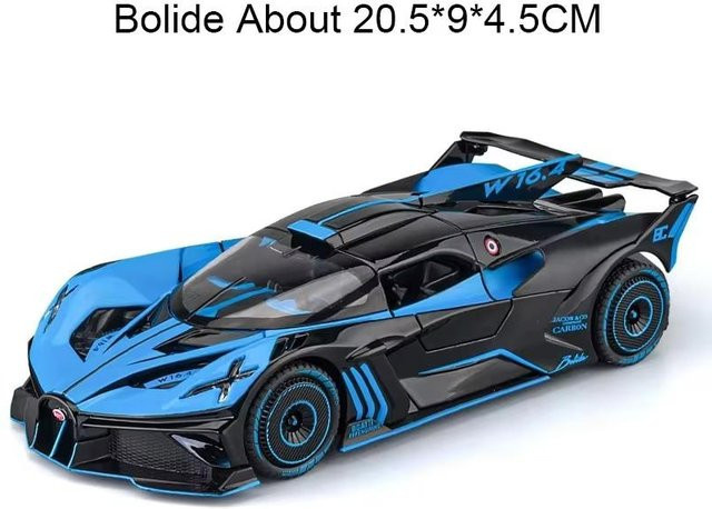 Linyi toy car Senna Bolide Diecast Auto, 1:24, mit Stoßdämpfung, Gummi Reifen, ab 14 Jahren - Bild 1