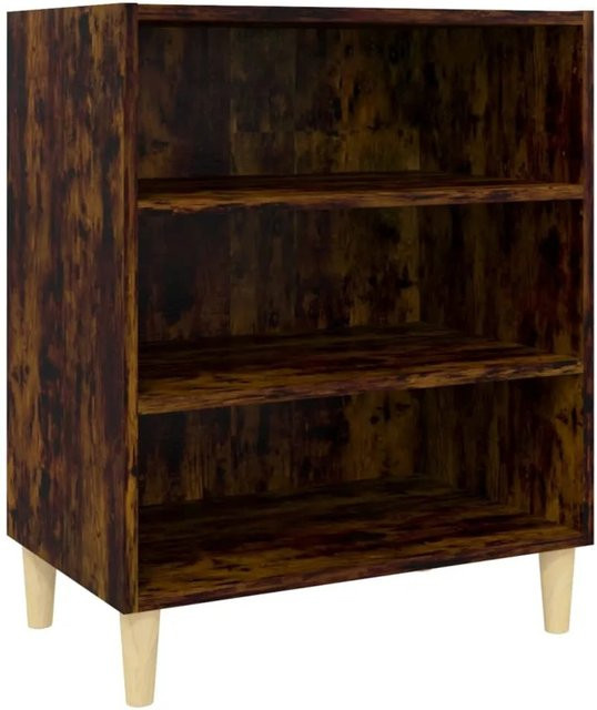 vidaXL Sideboard Räuchereiche in Braun aus Holzwerkstoff und Eukalyptus, B/T/H: 57 x 35 x 70 cm - Bild 1
