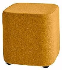Sitzhocker TAPA Square O Type von NowyStyl aus Schurwolle in Orange, B: 45 cm, T: 45 cm, H: 47 cm - Bild 1