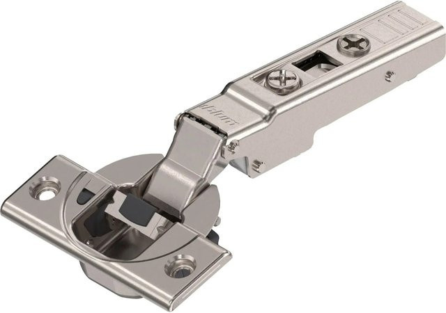 Blum Clip Top Blumotion Spezialscharnier 110 Grad Gerade mit Feder, Vernickelt, Silber, inklusive Schrauben - Bild 1