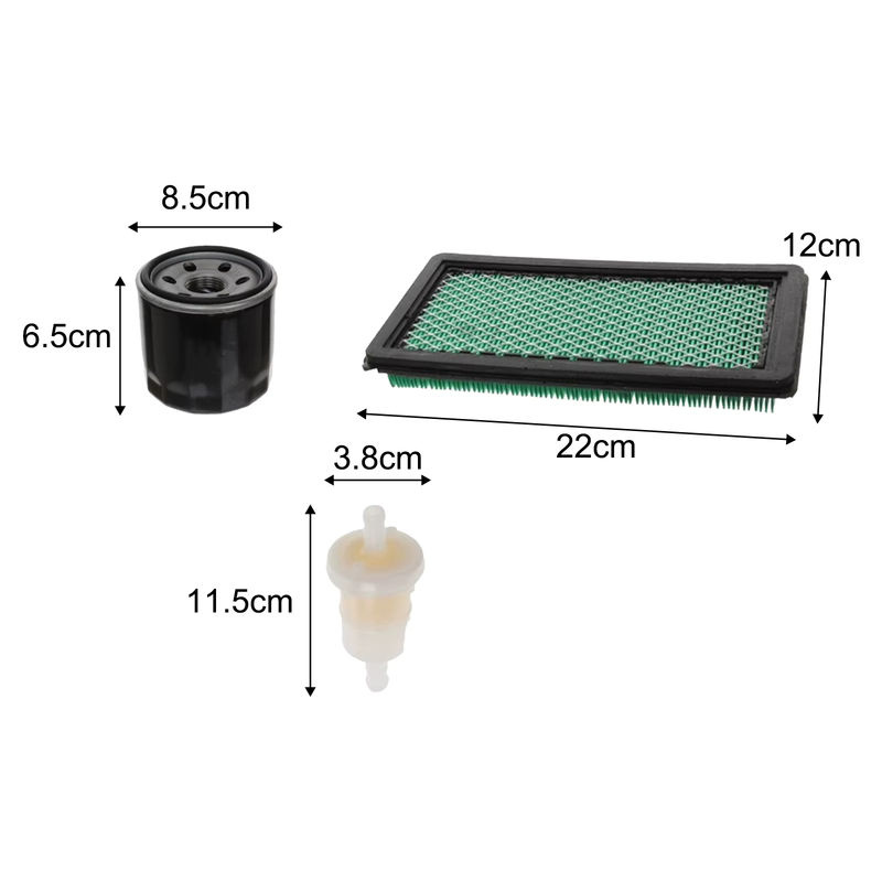 VIBRATITE Luftfilter-Reparatursatz für Honda GCV520, GCV530, GXV520 und GXV530 Rasenmäher mit Luftfilter, Ölfilter, Kraftstofffilter und Schwamm in Multicolour - Bild 4