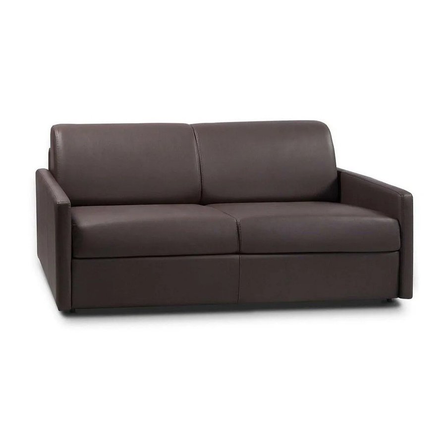 Vente-unique Schlafsofa Calife in Braun mit Kunstlederbezug - Bild 2