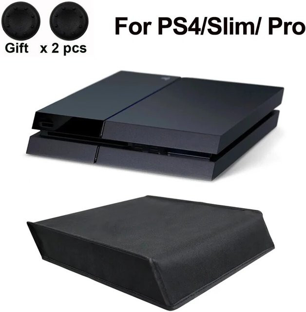 Staubdichte Schutzhülle für Sony PlayStation 4 Slim und PS4 Pro in Schwarz - Bild 1