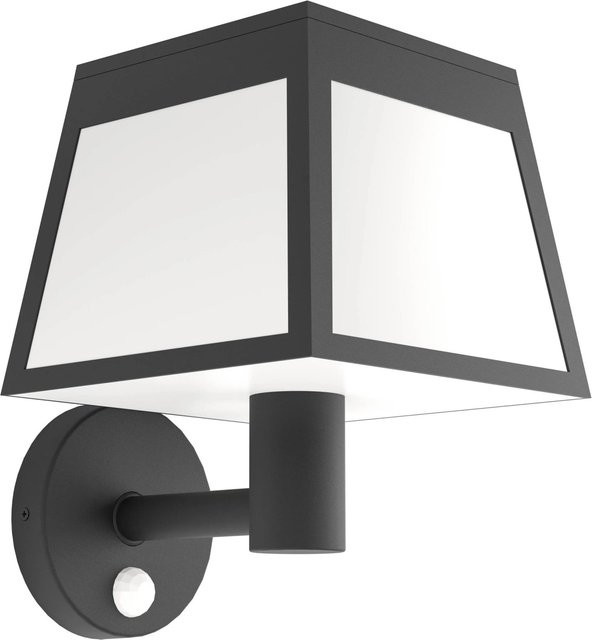 Eglo Altilia LED-Solar-Wandleuchte mit Bewegungssensor in Schwarz, B: 20 cm, H: 15,5 cm - Bild 1