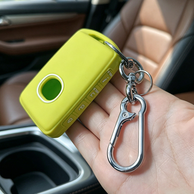 ICAR Silikon Smart Key Hülle in Grün für Mazda CX-30 CX-3 CX-5 CX-7 CX-9 CX-4 mit 4 Tasten und Schlüsselanhänger - Bild 1