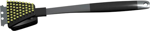 Mr. GARDENER Grillbürste aus Edelstahl und Kunststoff in Silber und Schwarz, Breite: 7,5 cm - Bild 1
