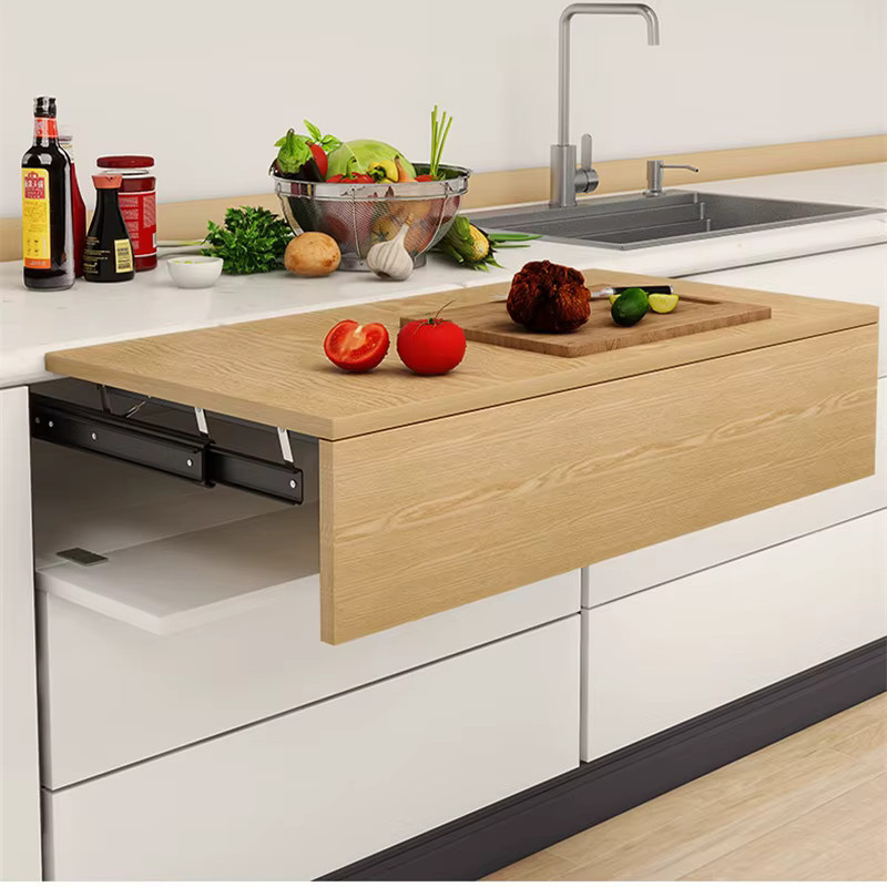 HACXFBLE Verlängerung für Rising Table Slide Rail als Führungsschiene für Esstische und versteckte Hebeplattformen, Länge: 250 cm - Bild 6
