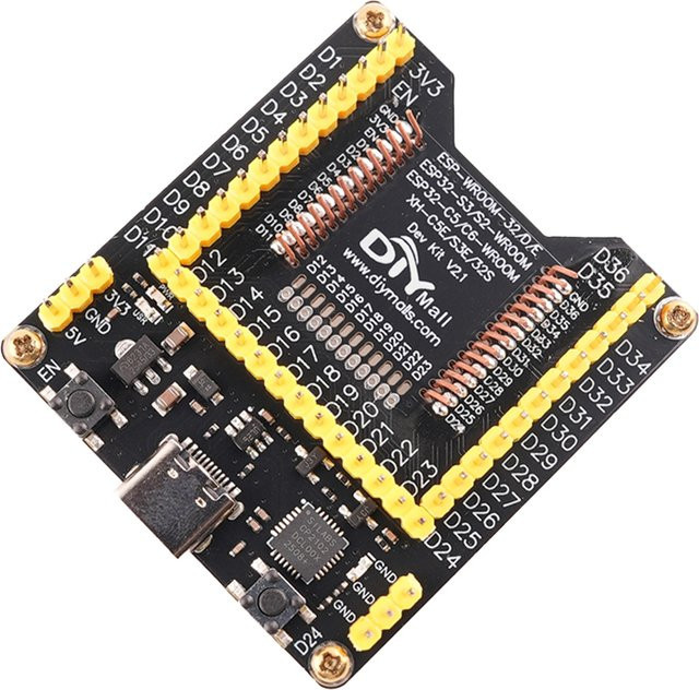 Wishiot ESP32 Programmier- und Testboard für ESP32-S3, ESP32-S2, ESP32-C5 und ESP32-C6 (Modelle XH-C5E, XH-S3E, XH-32S) - Bild 1