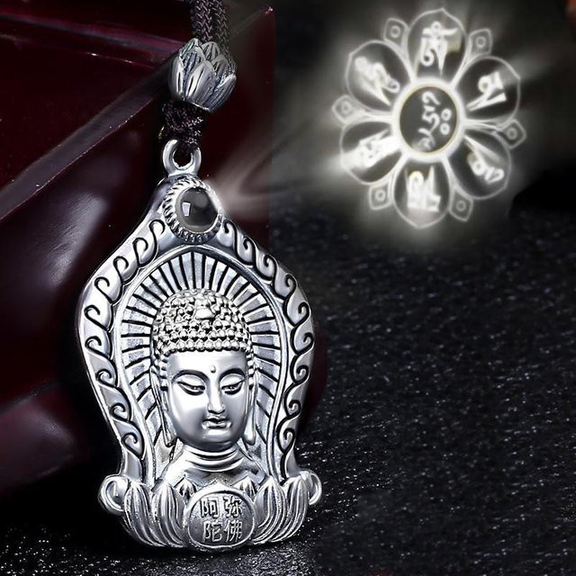 Everoyal Anhänger Buddha, Silber, Vintage, Herren - Bild 1