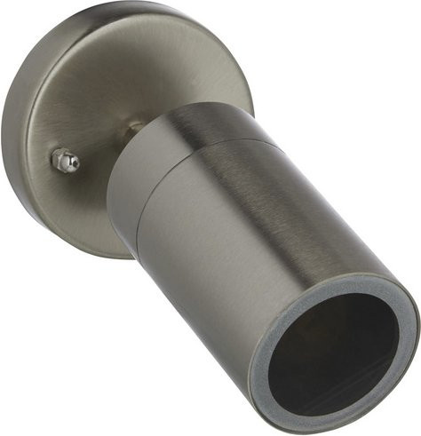 Konstsmide Wandspot Modena in Silber aus Edelstahl und Glas für den Garten mit IP44 Schutz und GU10 Fassung - Bild 1