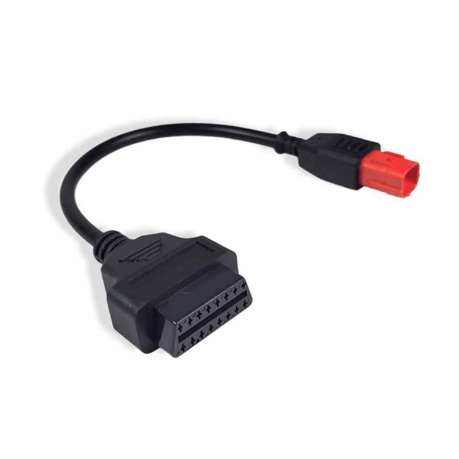 OBDIIVCI OBD2 Diagnose Kabel Adapter für Honda Motorrad, 6-Pin auf 16-Pin Kabelverlängerung, Schwarz - Bild 2