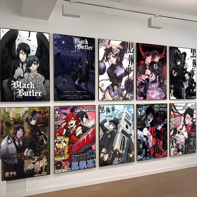 B-Butler Anime Poster Schwarz Wanddekoration für Wohnzimmer und Schlafzimmer - Bild 1
